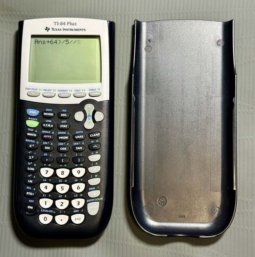 Texas Instruments, Graphing Calculator, TI-84 Plus CE, Blue - .com,